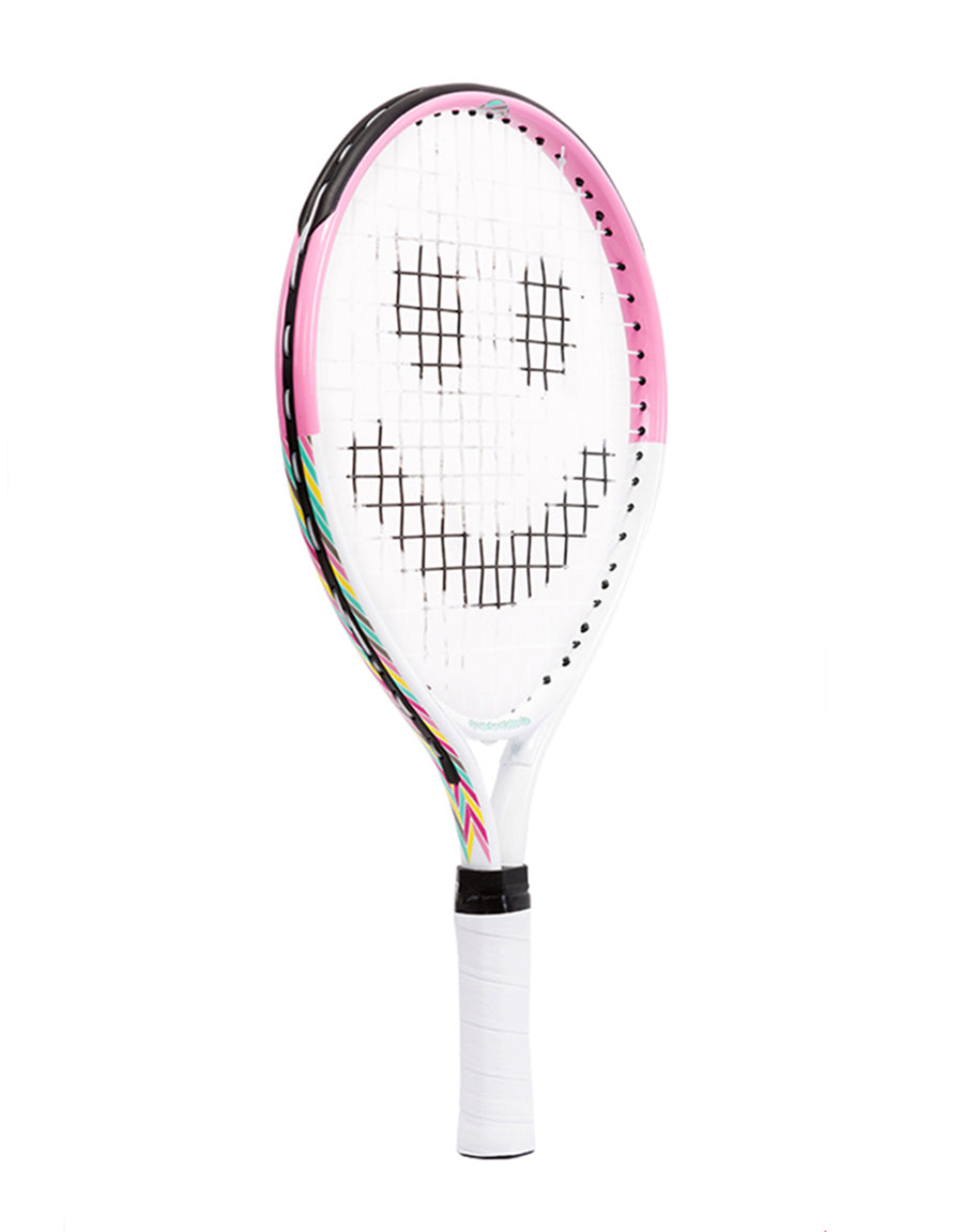 Smile Tennis Racket For Kids Pink